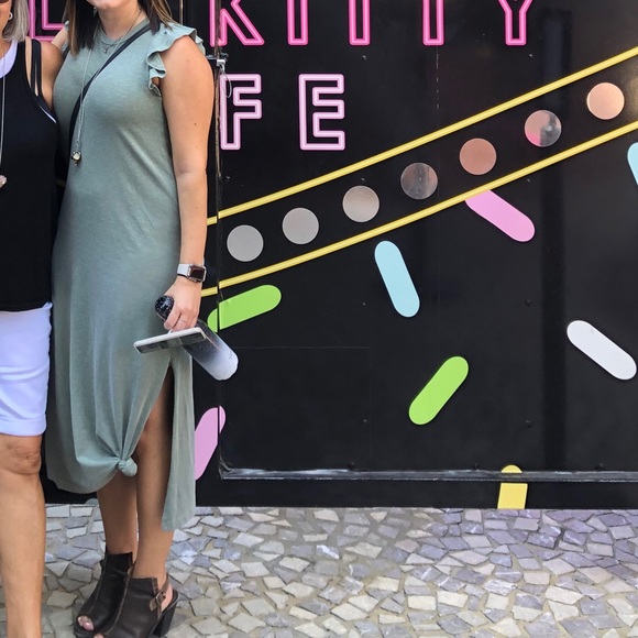 EUC Sundry Sleeveless Anthropologie Maxi Dress Size 1/Small - Picture 7 of 7